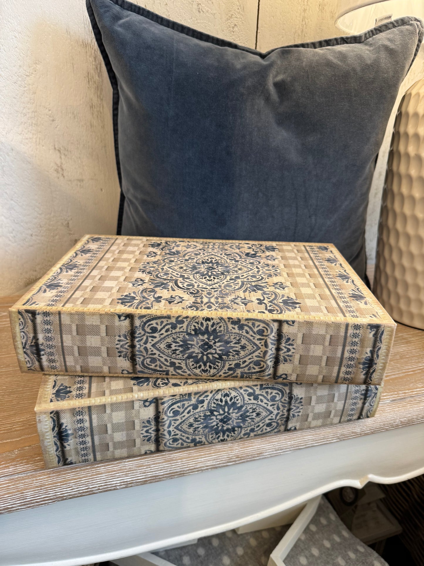 Blue/Grey Book Box