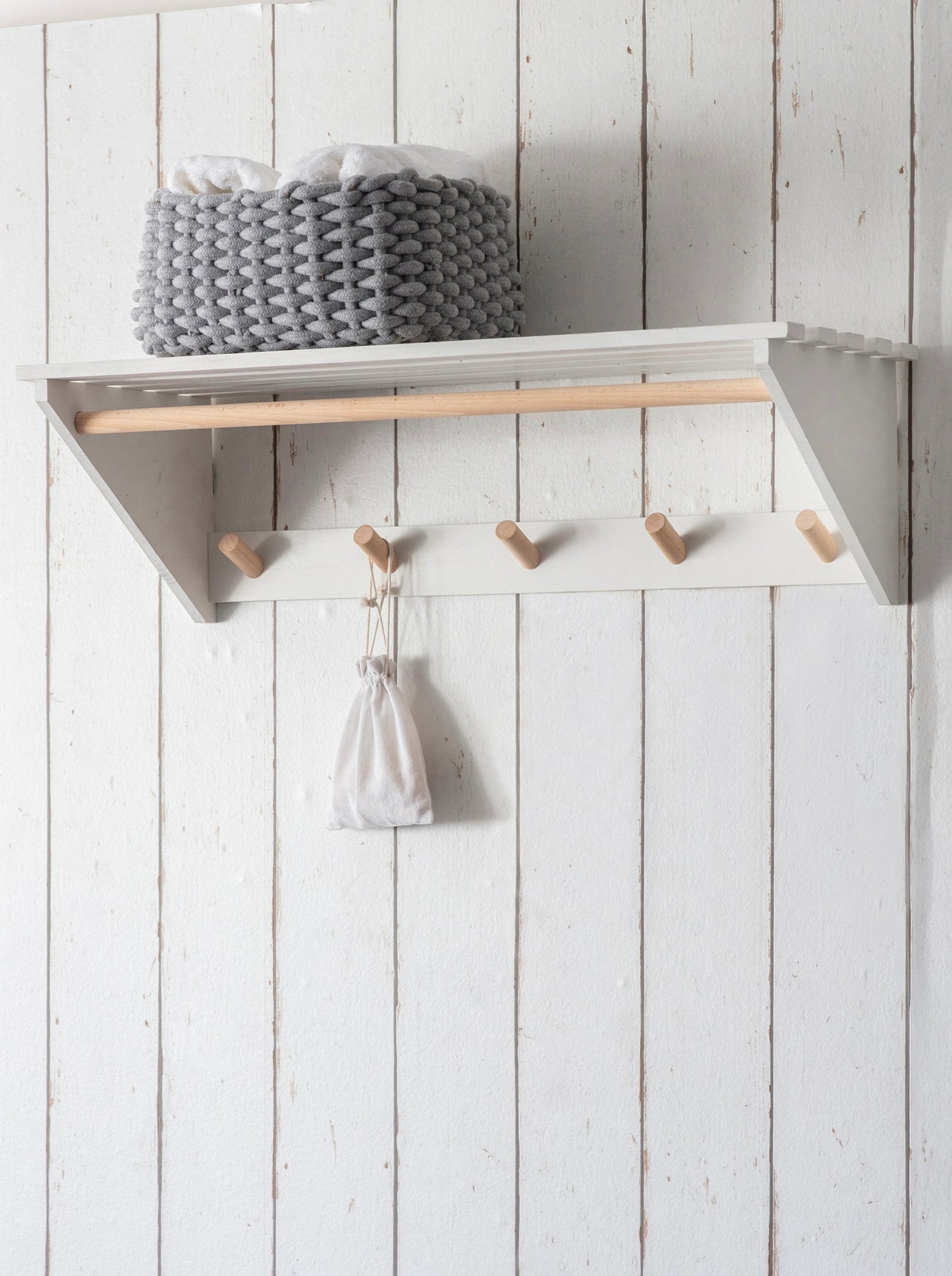 Lillie Slatted Laundry Shelf