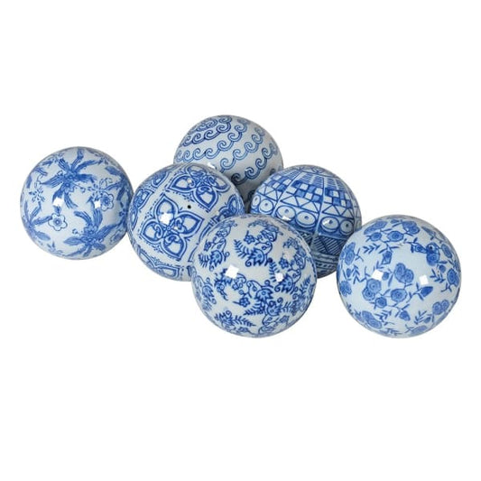 Blue & White Decorative Orb