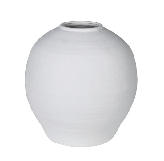 White Ball Vase