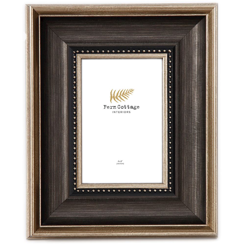 Black & Brushed Gold Photo Frame