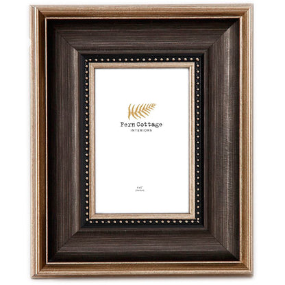 Black & Brushed Gold Photo Frame