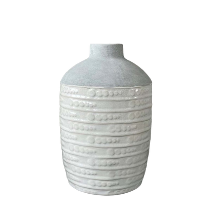 Large 2 Tone White Vase