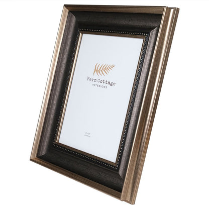 Black & Brushed Gold Photo Frame