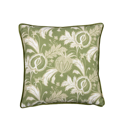 Chatsworth Heirloom Piped Cushion Olive