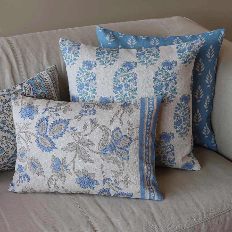 Blue Flower Cushion