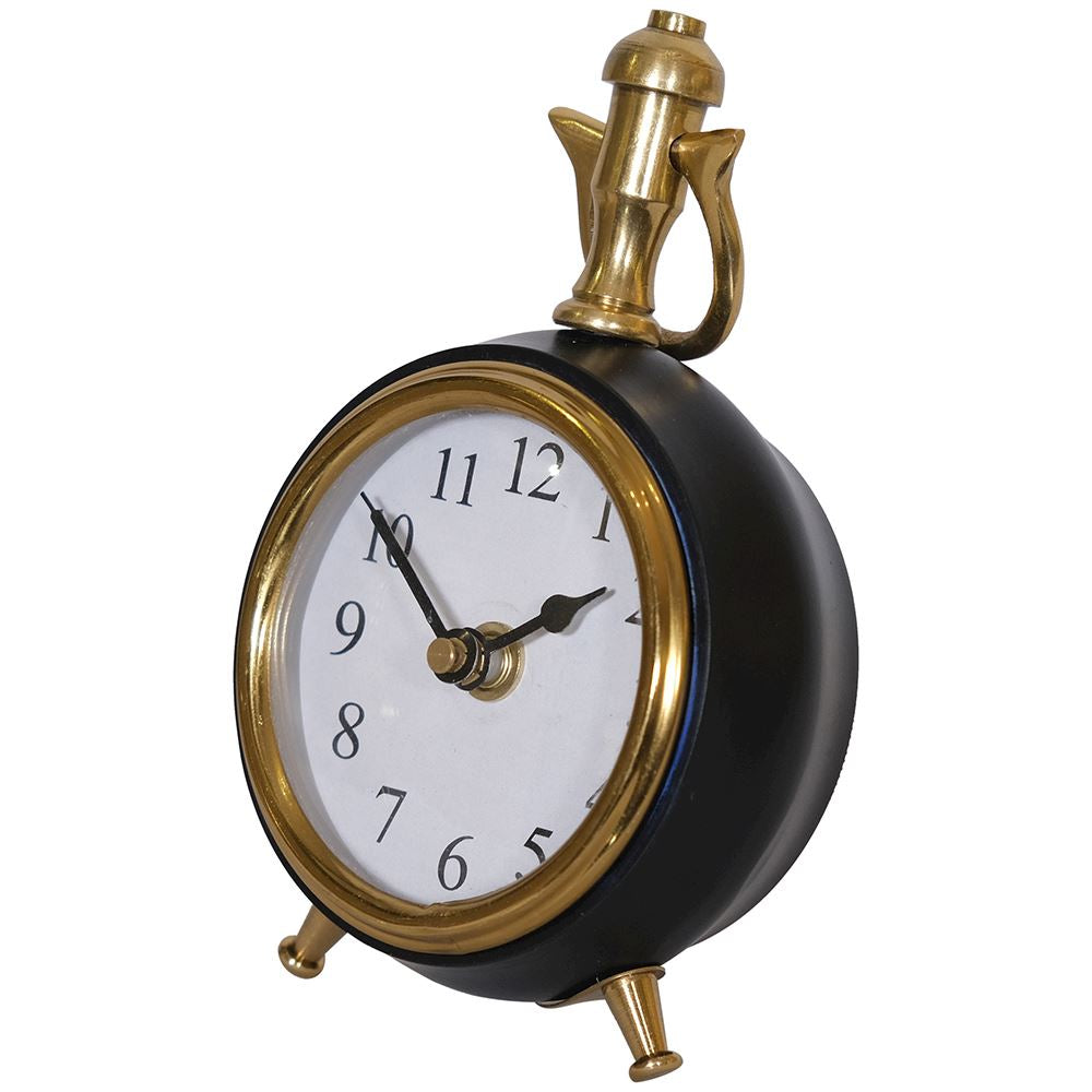 Black & Gold Tabletop Clock