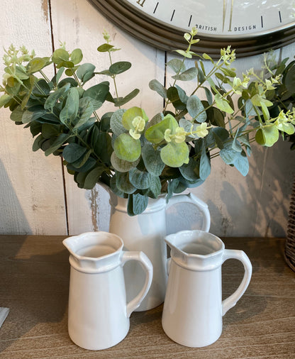 White Jug in 3 Sizes