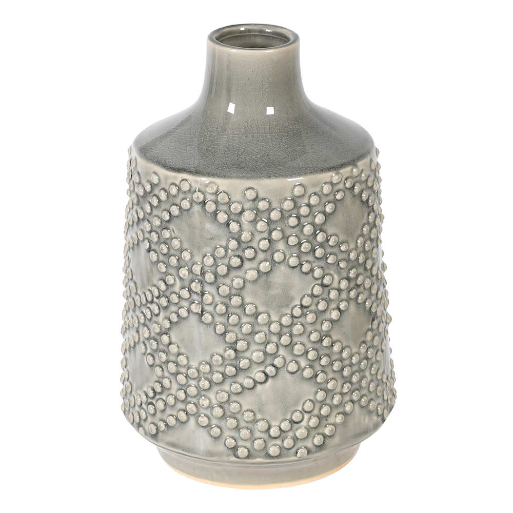 Soft Grey Ceramic Vase