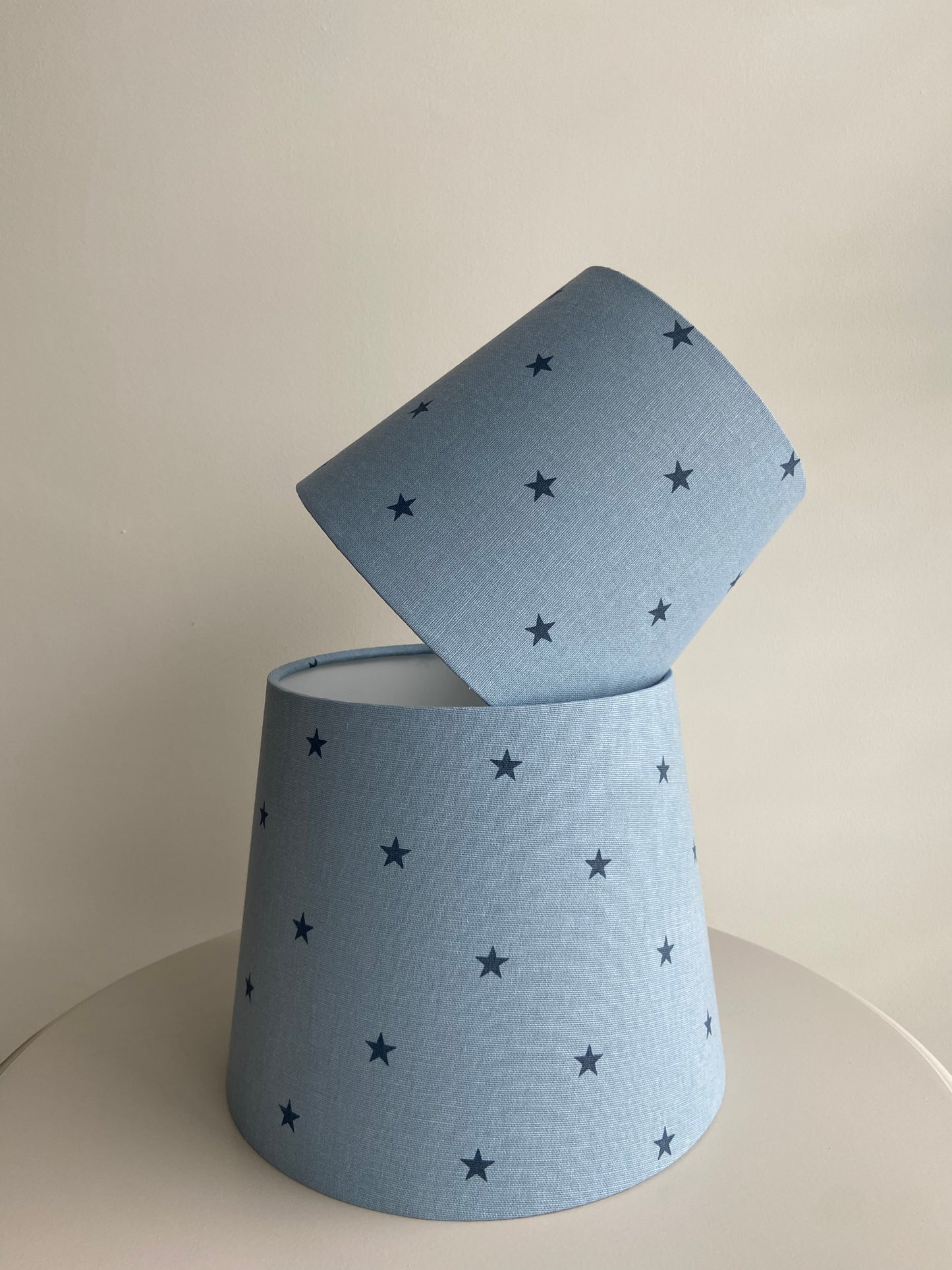 Blue and Navy Star Lampshade