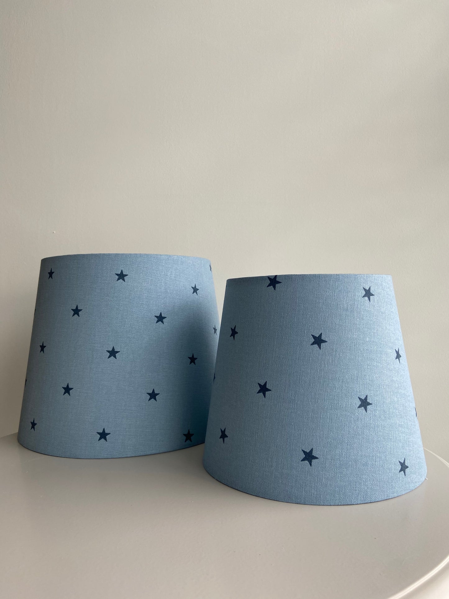 Blue and Navy Star Lampshade