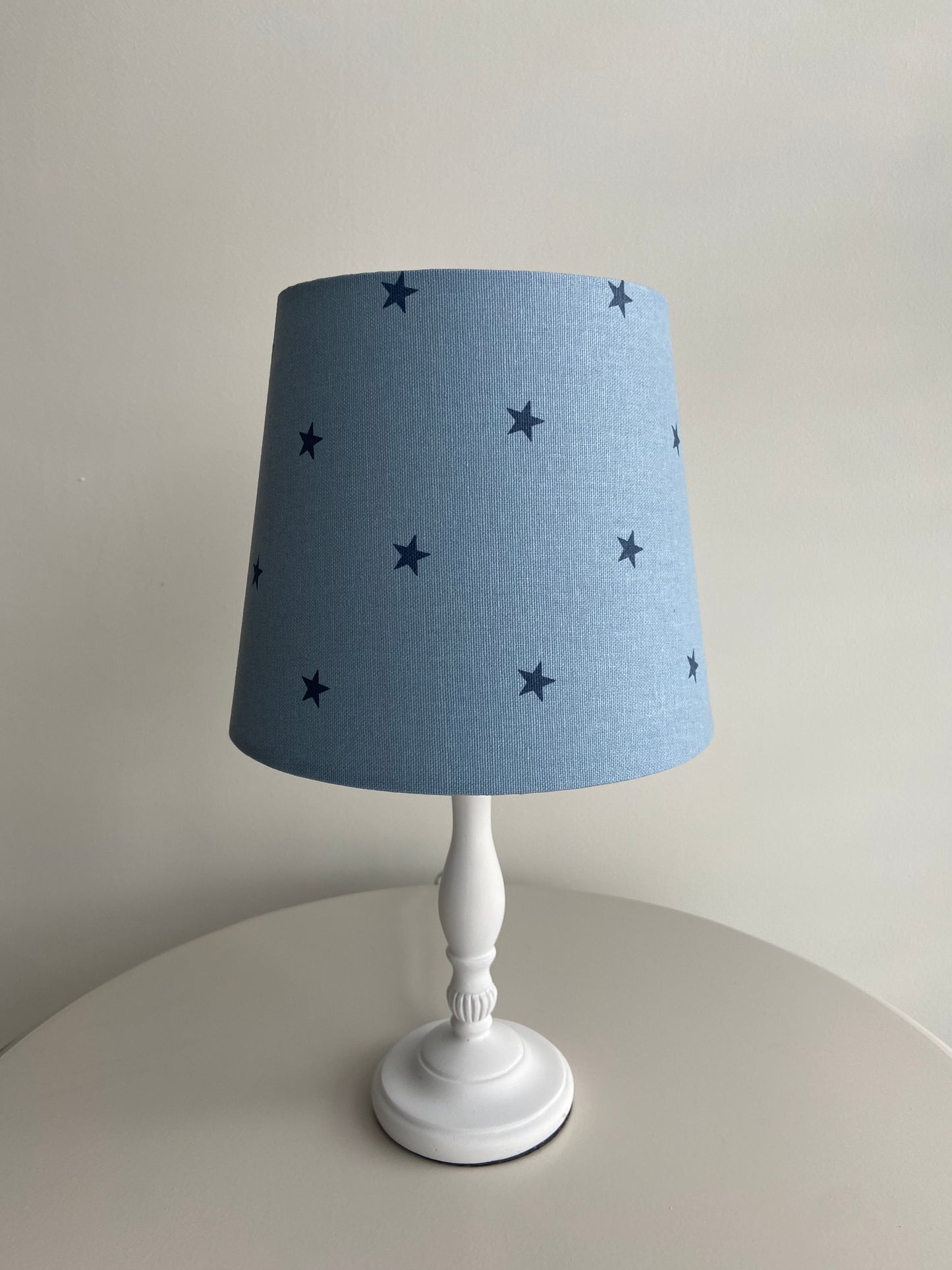 Blue and Navy Star Lampshade