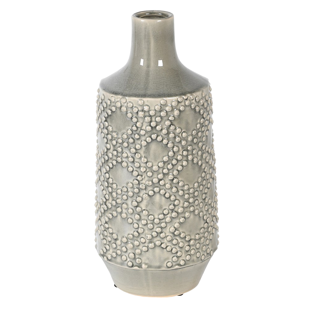 Soft Grey Ceramic Vase