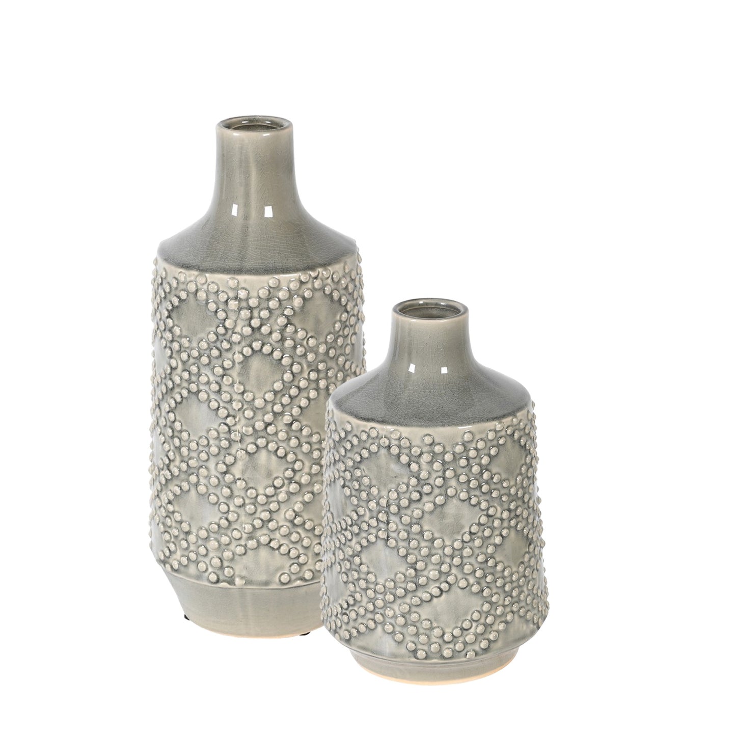 Soft Grey Ceramic Vase