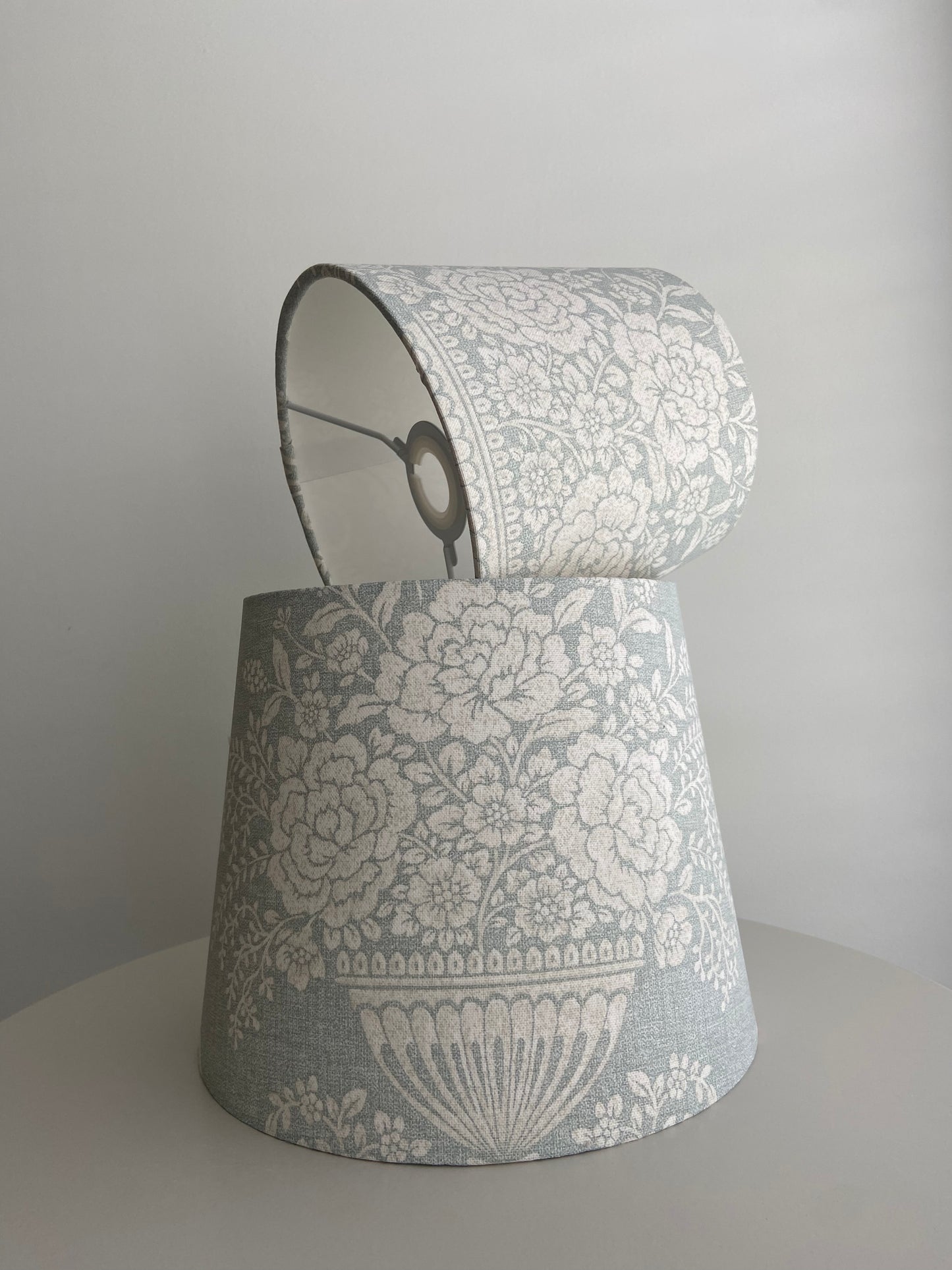 Duck Egg Floral Lampshade