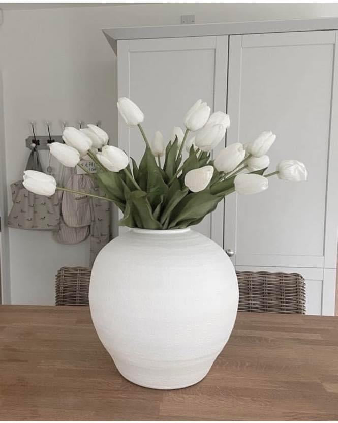 White Ball Vase