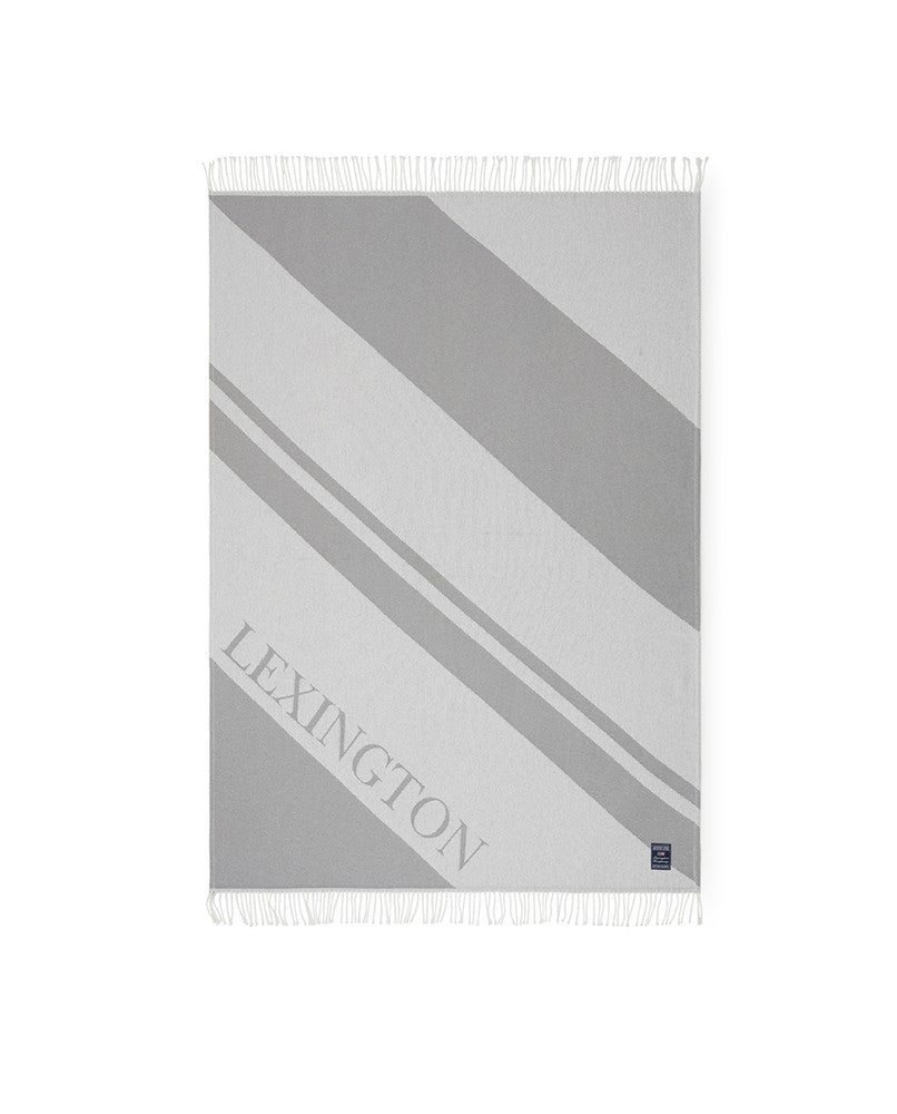 Lexington Recycled Logo Throw Grey/White