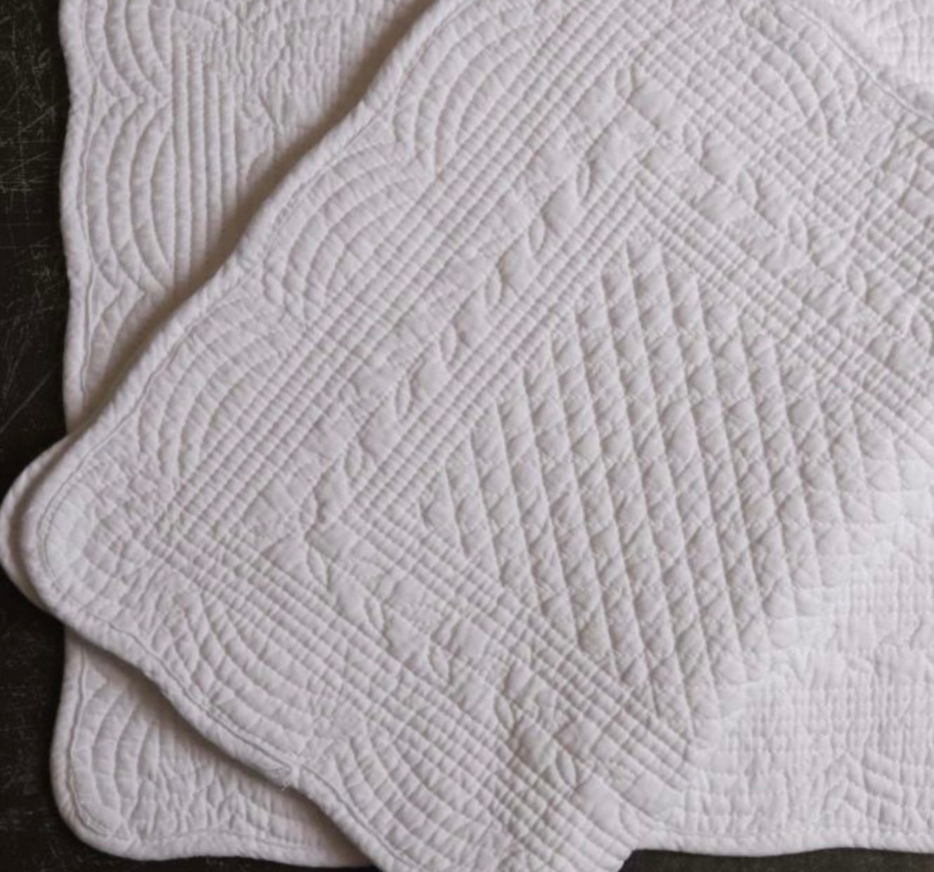 White Quilted Placemat