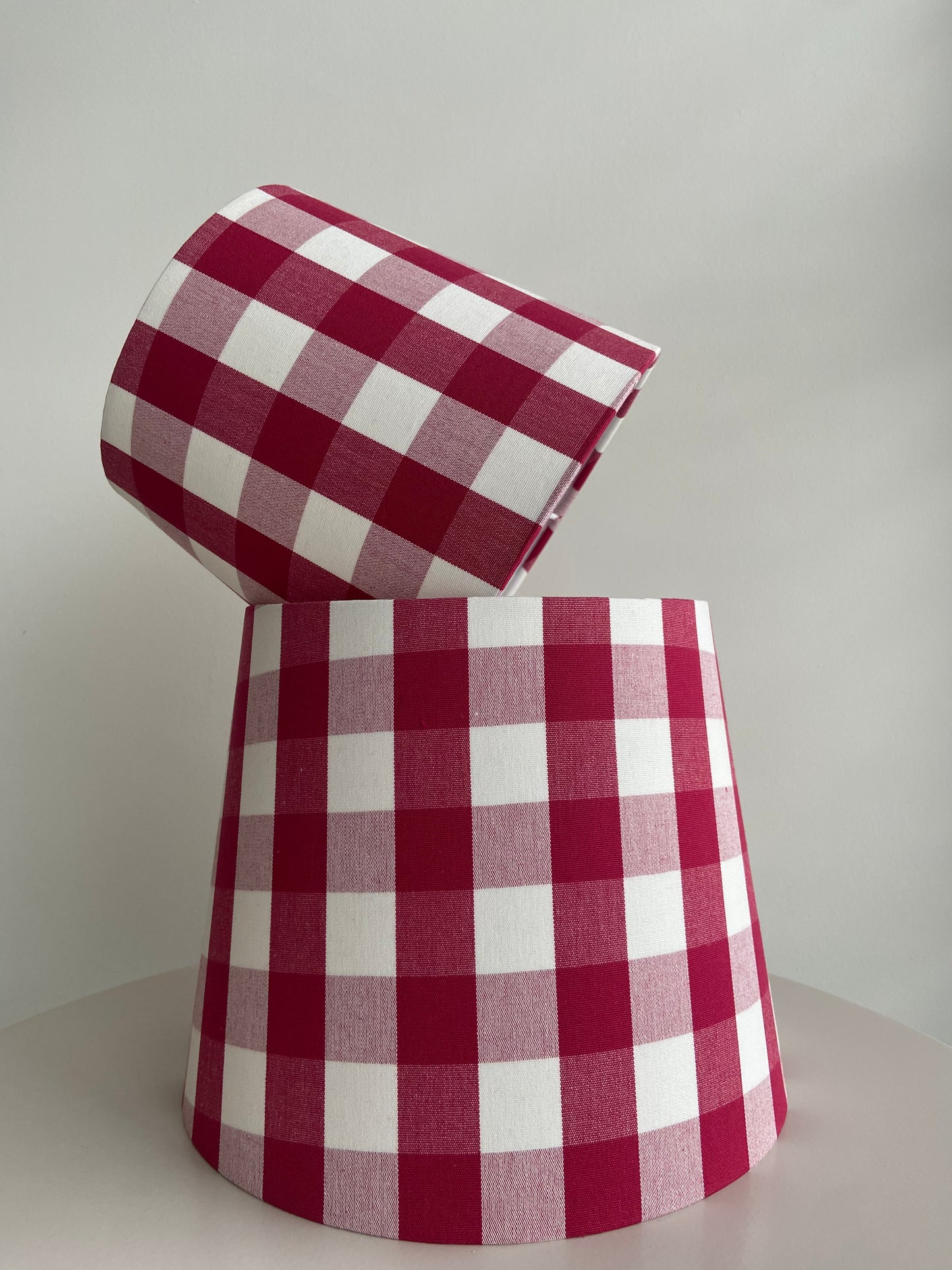 Red Gingham Lampshade