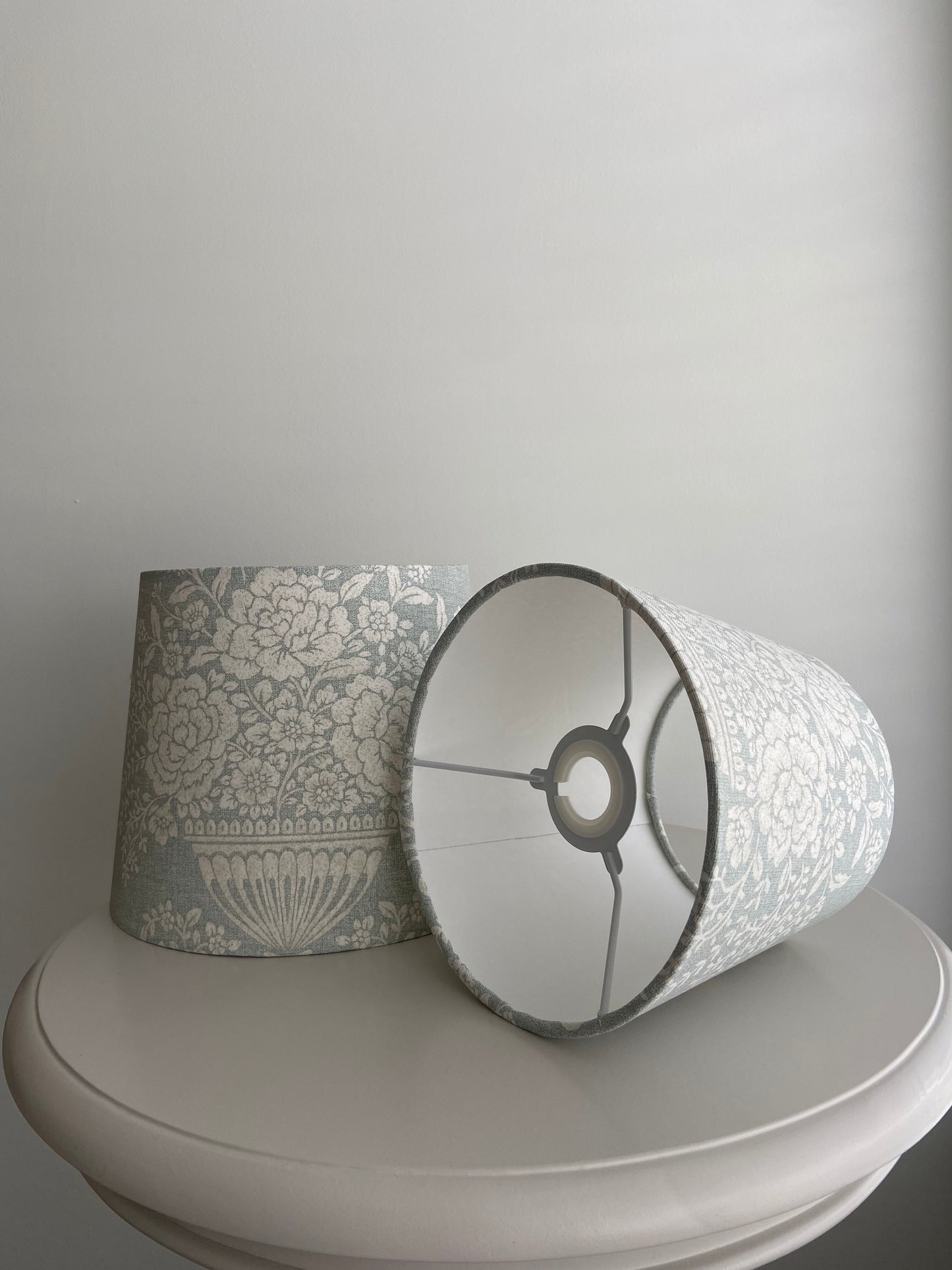 Duck Egg Floral Lampshade