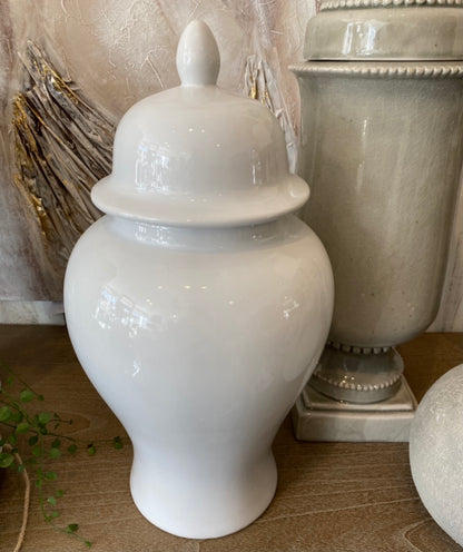 White Ginger Jar