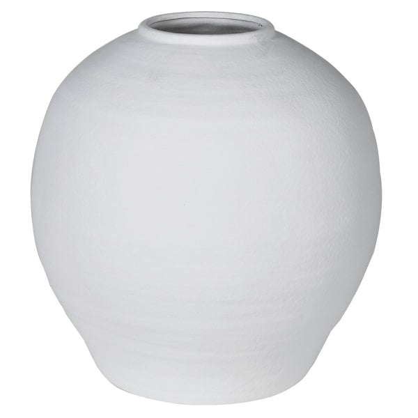 White Ball Vase