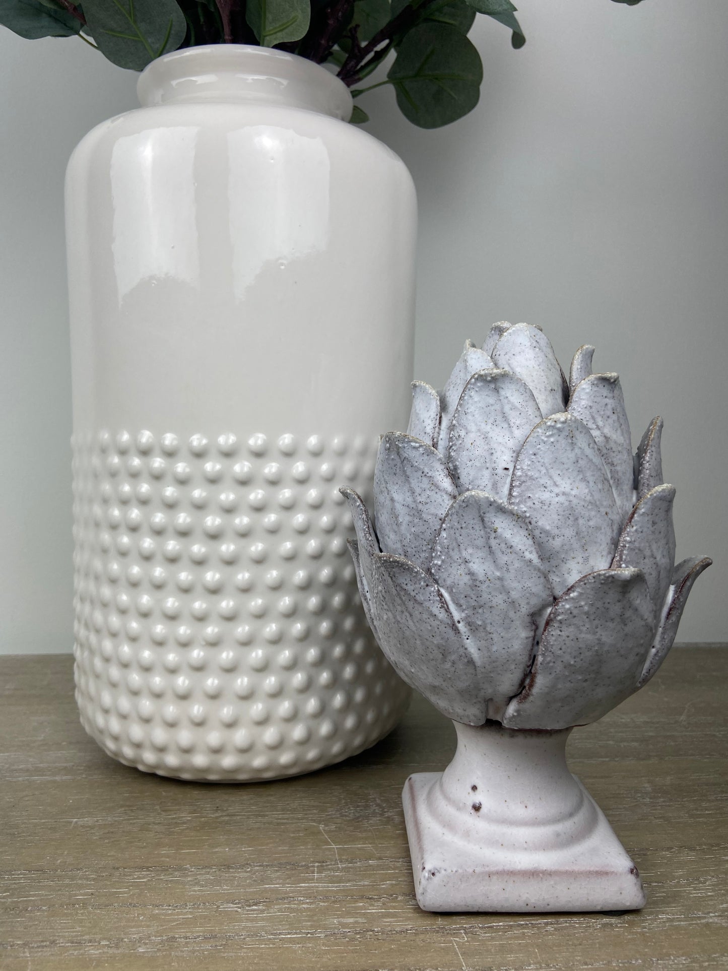 Grey Ceramic Artichoke