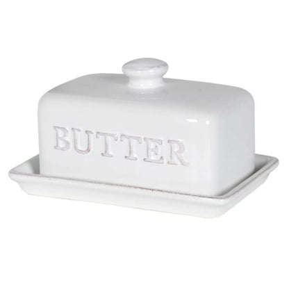 White Butter Dish