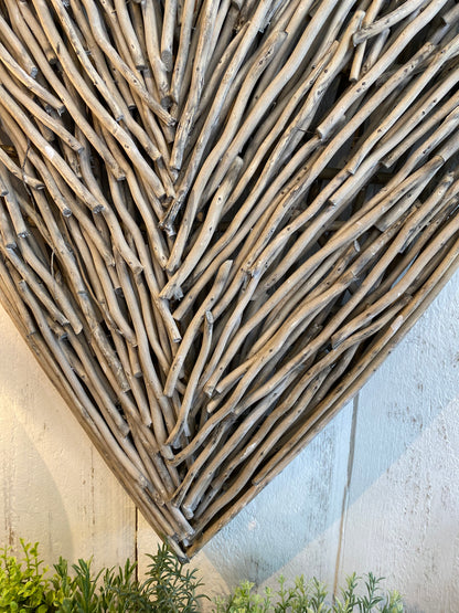 Large Wicker Wall Heart