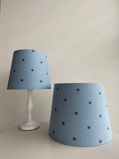 Blue and Navy Star Lampshade