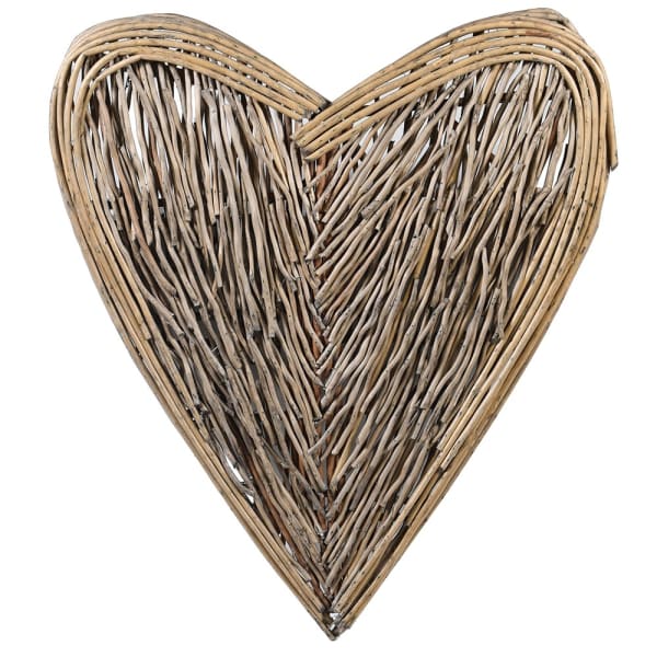 Large Wicker Wall Heart