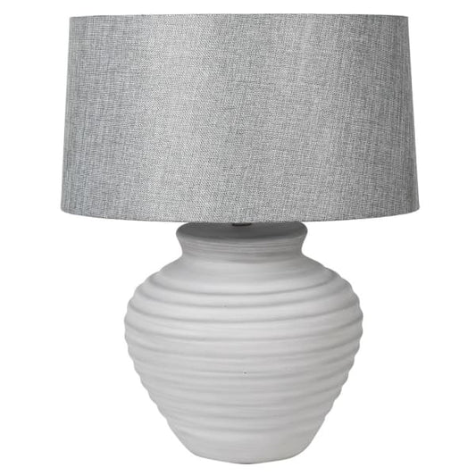 Alice Ribbed Lamp with Shade