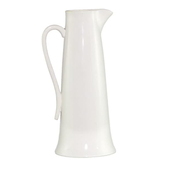 Tall White Ceramic Jug