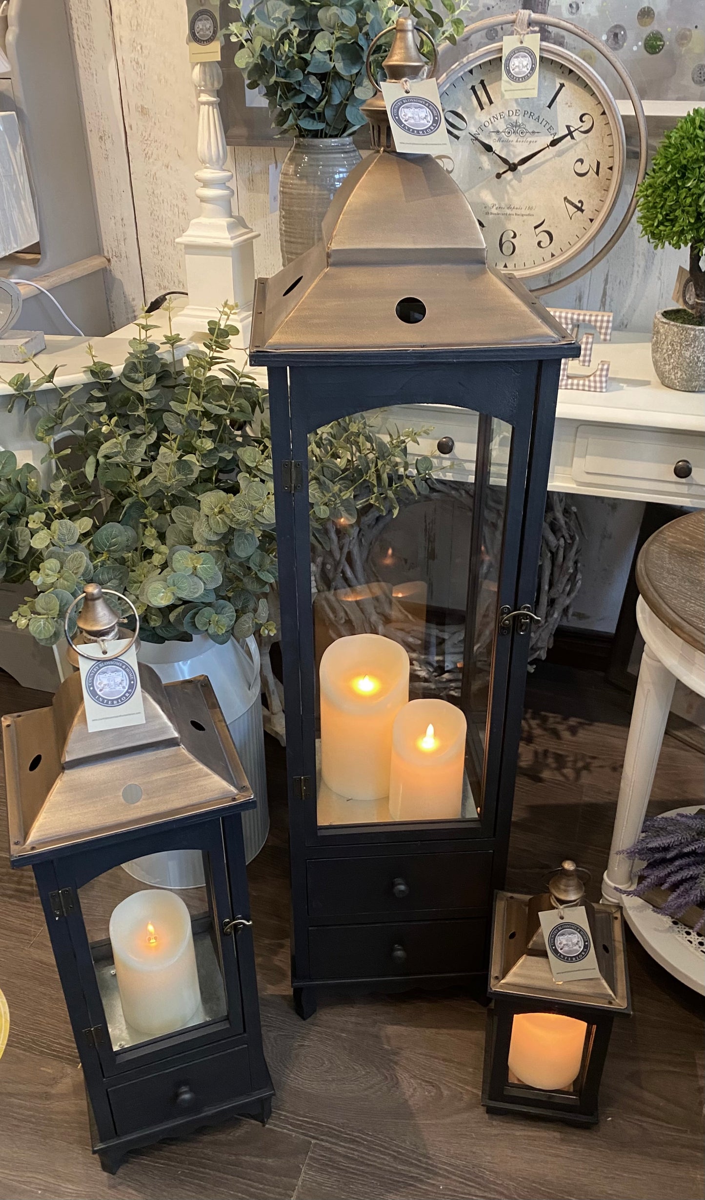 Black & Copper Lanterns